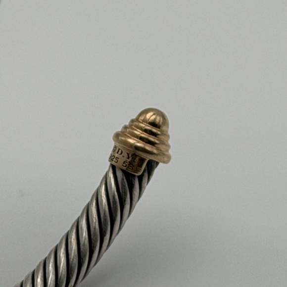 DAVID YURMAN CLASSIC CABLE BRACELET – STERLING SILVER & 14K GOLD - Picture 5 of 7